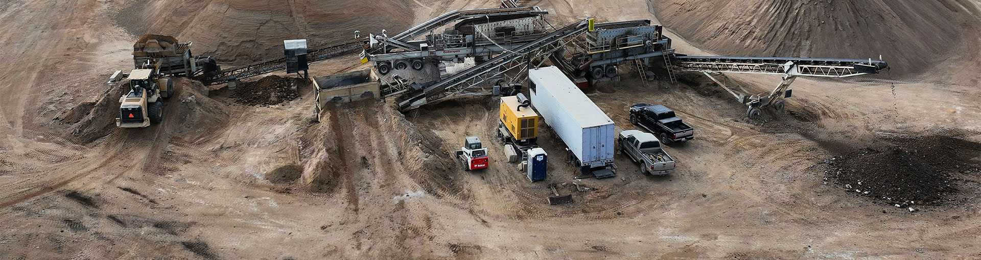 quarry top view